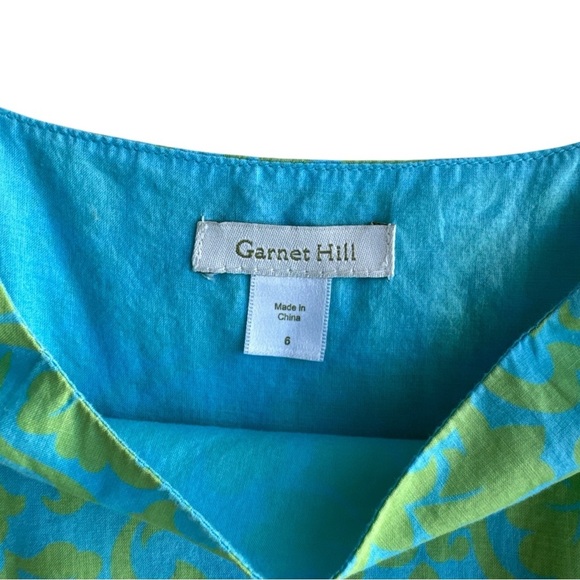 Garnett Hill Preppy 100% Cotton Dress Size 6 - Picture 3 of 4